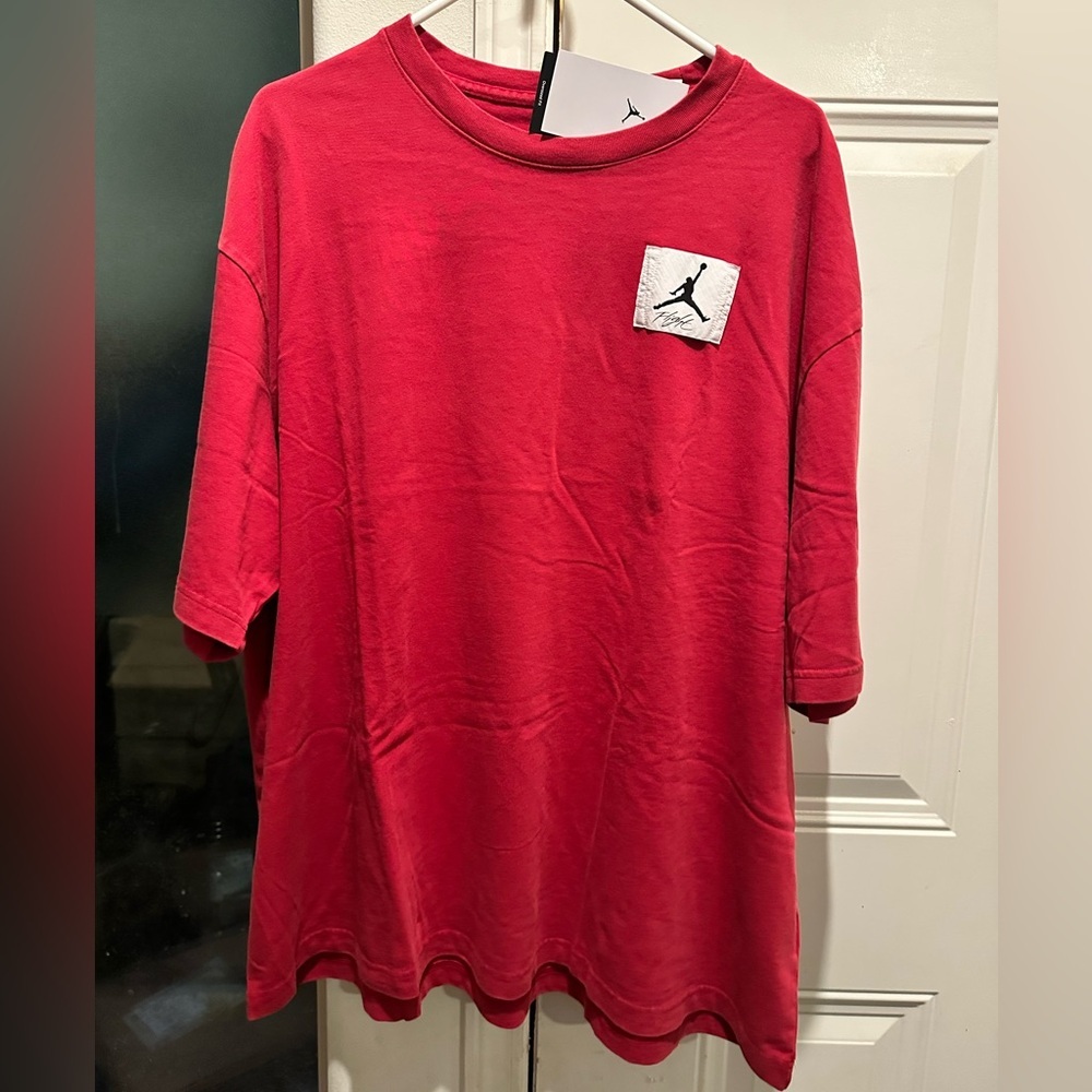 NWT Nike Jordan Flight Essentials Men's Oversized Graphic T-Shirt Cardinal Red